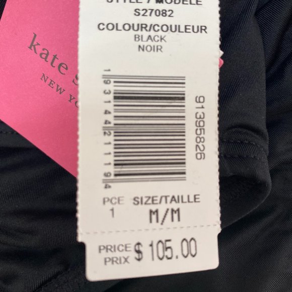 NWT Kate Spade Scallop Black Bikini Bottom - Picture 7 of 7